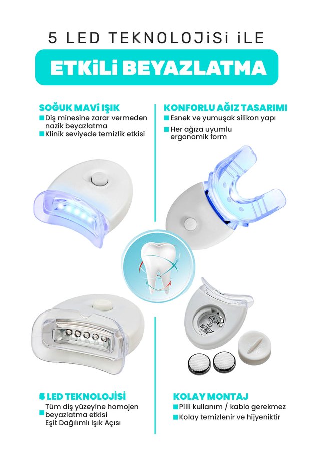 Bulmuşken Diş Beyazlatıcı Set 5 Led