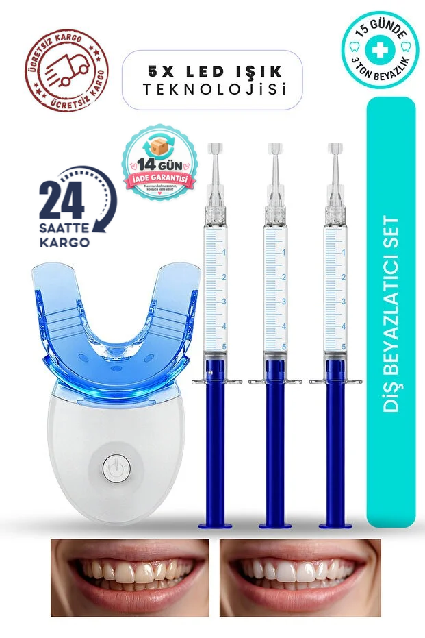 Bulmuşken Diş Beyazlatıcı Set 5 Led